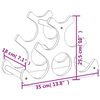 vidaXL Κάβα Κρασιών για 6 Φιάλες 35x18x25,5 από Μπαμπού