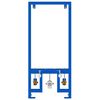 vidaXL Στήριγμα Τοίχου Μπάνιου Μπλε 50 x 17.5 x 136 εκ. Ατσάλι