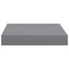 vidaXL Ράφια Τοίχου 4 τεμ. Γκρι 23x23,5x3,8 εκ. MDF