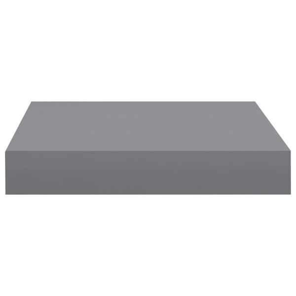 vidaXL Ράφια Τοίχου 4 τεμ. Γκρι 23x23,5x3,8 εκ. MDF
