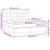 vidaXL &Kappa;&rho;&epsilon;&beta;ά&tau;&iota; Boxspring &mu;&epsilon; &Sigma;&tau;&rho;ώ&mu;&alpha; &Sigma;&kappa;&omicron;ύ&rho;&omicron; &Mu;&pi;&lambda;&epsilon; 160x200 &epsilon;&kappa;. &Beta;&epsilon;&lambda;&omicron;ύ&delta;&iota;&nu;&omicron;