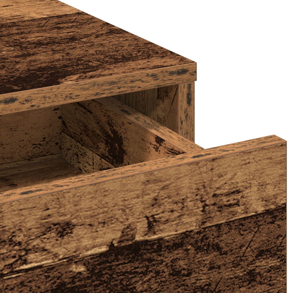 vidaXL Τουαλέτα με Συρτάρια από Παλιό Ξύλο 50x41x140 εκ