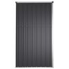 vidaXL Αποθήκη Εργαλείων Κήπου Ανθρακί 225x89x161 εκ. Γαλβαν. Ατσάλι