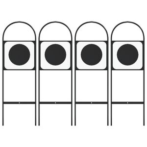 vidaXL Σημάδια για Εκδήλωση Επίδειξης Αλόγων 4 Τεμ. από Ατσάλι