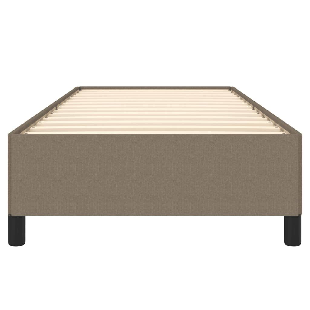 vidaXL Σκελετός Κρεβατιού Χωρίς Στρώμα Taupe 90x190 εκ. Υφασμάτινο