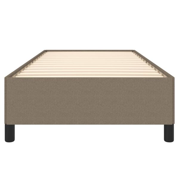 vidaXL Σκελετός Κρεβατιού Χωρίς Στρώμα Taupe 90x190 εκ. Υφασμάτινο
