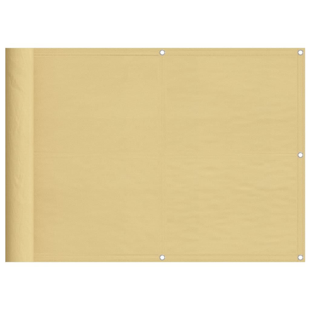 vidaXL Διαχωριστικό Βεράντας Άμμου 75x1000εκ 100% Πολ. Ύφασμα Oxford