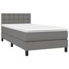 vidaXL &Kappa;&rho;&epsilon;&beta;ά&tau;&iota; Boxspring &mu;&epsilon; &Sigma;&tau;&rho;ώ&mu;&alpha; &Sigma;&kappa;&omicron;ύ&rho;&omicron; &Gamma;&kappa;&rho;&iota; 90x190 &epsilon;&kappa;. &Upsilon;&phi;&alpha;&sigma;&mu;ά&tau;&iota;&nu;&omicron;
