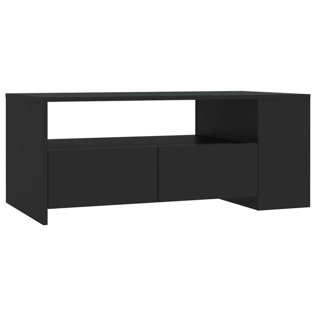 vidaXL Τραπεζάκι Σαλονιού Μαύρο 102 x 55 x 42 εκ. από Επεξεργ. Ξύλο