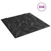 vidaXL &Pi;ά&nu;&epsilon;&lambda; &tau;&omicron;ί&chi;&omicron;&upsilon; 48 pcs &Mu;&alpha;ύ&rho;&omicron; 50 x 50 cm &Phi;&epsilon;&lambda;&iota;&zeta;ό&lambda; XPS