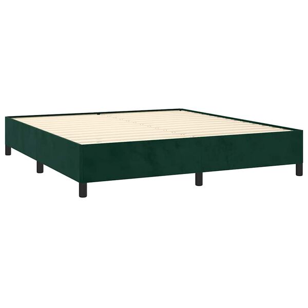 vidaXL &Kappa;&rho;&epsilon;&beta;ά&tau;&iota; Boxspring &mu;&epsilon; &Sigma;&tau;&rho;ώ&mu;&alpha; &Sigma;&kappa;&omicron;ύ&rho;&omicron; &Pi;&rho;ά&sigma;&iota;&nu;&omicron; 180x200&epsilon;&kappa;. &Beta;&epsilon;&lambda;&omicron;ύ&delta;&iota;&nu;&omicron;
