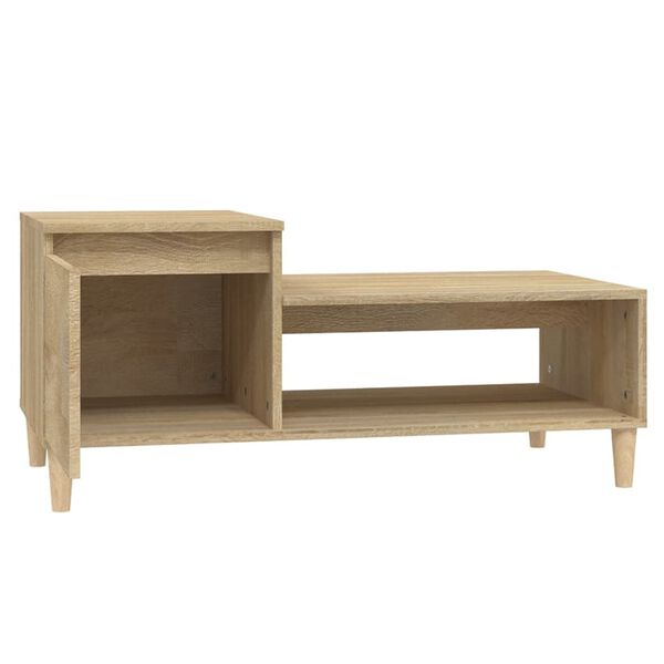 vidaXL Τραπεζάκι Σαλονιού Sonoma Δρυς 100x50x45 εκ. Επεξεργασμένο Ξύλο