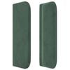 vidaXL Κεφαλάρι με Πτερύγια Σκούρο Πράσινο 83x16x78/88 εκ. Βελούδινο