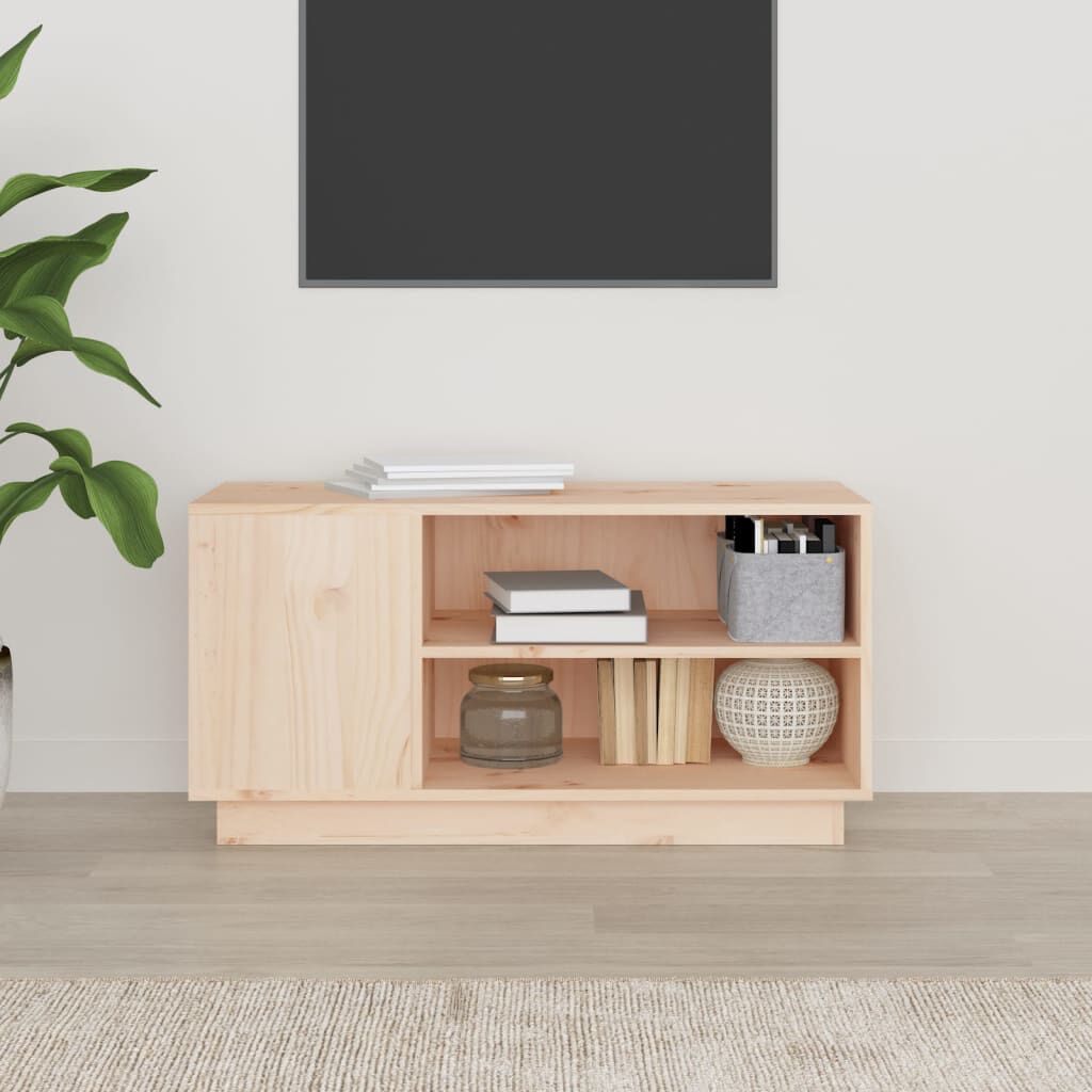 vidaXL Έπιπλο Τηλεόρασης 80 x 35 x 40,5 εκ. από Μασίφ Ξύλο Πεύκου