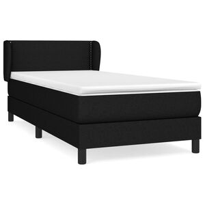 vidaXL &Kappa;&rho;&epsilon;&beta;ά&tau;&iota; Boxspring &mu;&epsilon; &Sigma;&tau;&rho;ώ&mu;&alpha; &Mu;&alpha;ύ&rho;&omicron; 90x200 &epsilon;&kappa;. &Upsilon;&phi;&alpha;&sigma;&mu;ά&tau;&iota;&nu;&omicron;