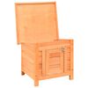 vidaXL Σπιτάκι Γάτας 50x46x43,5 εκ. από Μασίφ Ξύλο Πεύκου και Ελάτης