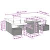 vidaXL Σετ Καναπέ Κήπου με αποθήκευση 8 pcs Μαύρο Πολυ ράταν