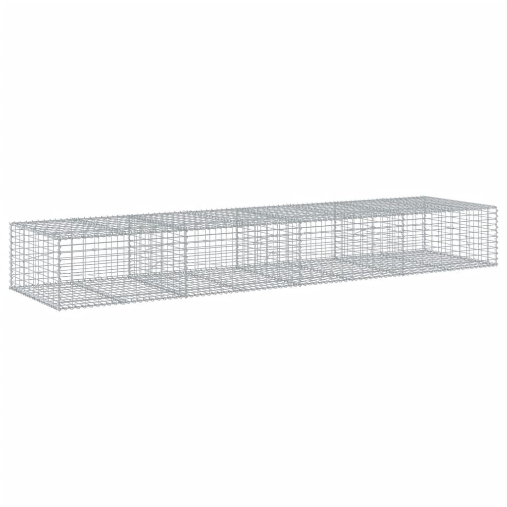 vidaXL Συρματοκιβώτιο με Κάλυμμα 400x100x50εκ. από Γαλβανισμένο Χάλυβα