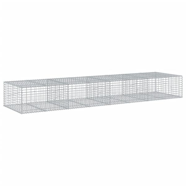 vidaXL Συρματοκιβώτιο με Κάλυμμα 400x100x50εκ. από Γαλβανισμένο Χάλυβα