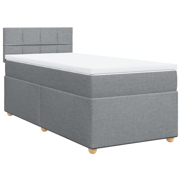 vidaXL &Kappa;&rho;&epsilon;&beta;ά&tau;&iota; Boxspring &mu;&epsilon; &Sigma;&tau;&rho;ώ&mu;&alpha; &Alpha;&nu;&omicron;&iota;&chi;&tau;ό &Gamma;&kappa;&rho;&iota; 90x190 &epsilon;&kappa;. &Upsilon;&phi;&alpha;&sigma;&mu;ά&tau;&iota;&nu;&omicron;