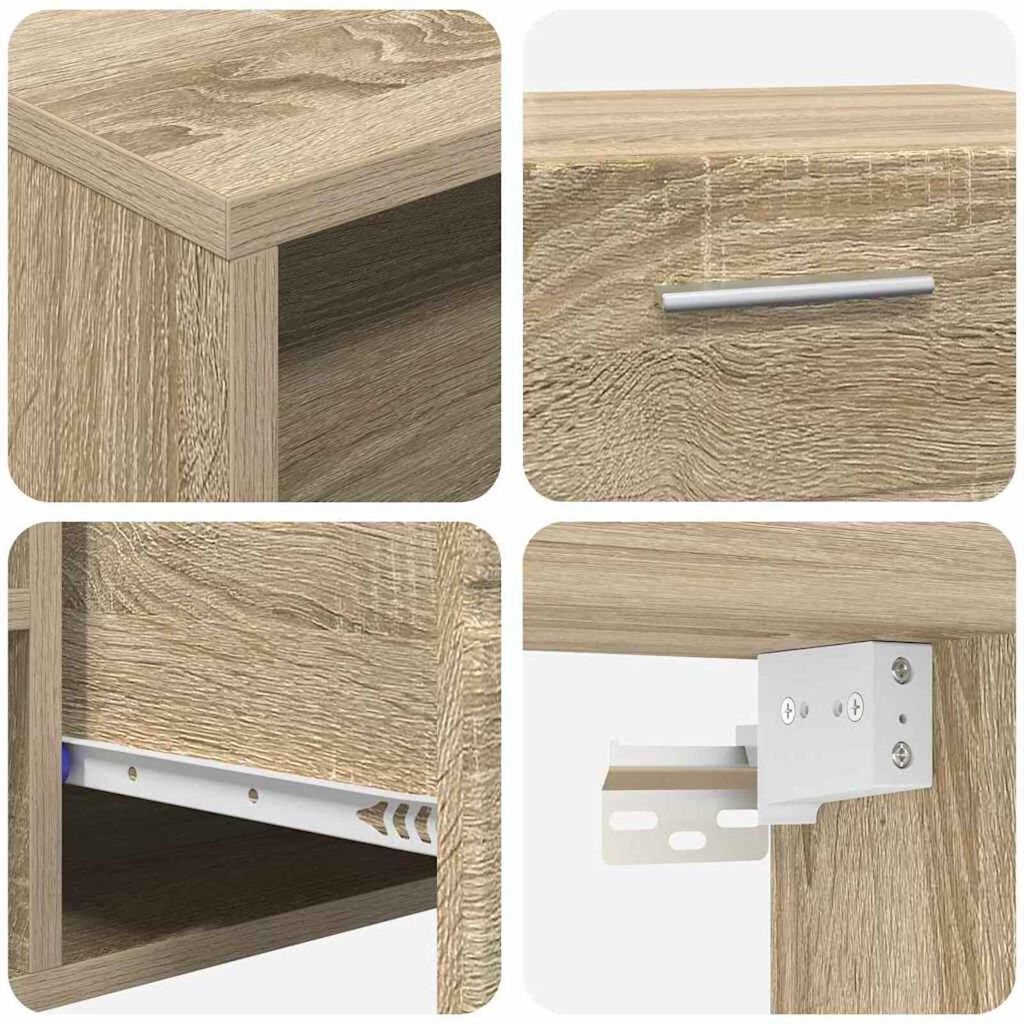 vidaXL Ντουλάπι TV Sonoma Δρυς 100.5 x 39 x 30 εκ Επεξεργασμένο ξύλο