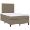 vidaXL &Kappa;&rho;&epsilon;&beta;ά&tau;&iota; Boxspring &mu;&epsilon; &Sigma;&tau;&rho;ώ&mu;&alpha; Taupe 120x190 &epsilon;&kappa;. &Upsilon;&phi;&alpha;&sigma;&mu;ά&tau;&iota;&nu;&omicron;