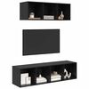 vidaXL Σετ Τηλεοπτικού Κάδου 2 pcs Μαύρη δρυς 37 x 37 x 142.5 εκ