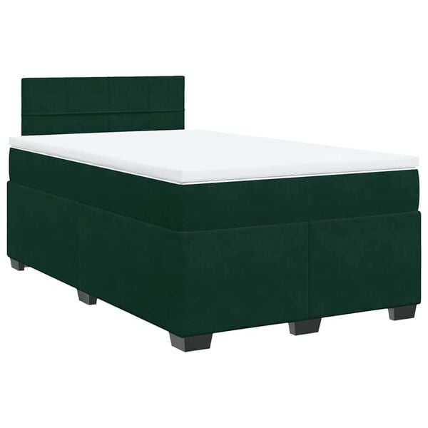 vidaXL &Kappa;&rho;&epsilon;&beta;ά&tau;&iota; Boxspring &mu;&epsilon; &Sigma;&tau;&rho;ώ&mu;&alpha; &Sigma;&kappa;&omicron;ύ&rho;&omicron; &Pi;&rho;ά&sigma;&iota;&nu;&omicron; 120x200&epsilon;&kappa;. &Beta;&epsilon;&lambda;&omicron;ύ&delta;&iota;&nu;&omicron;