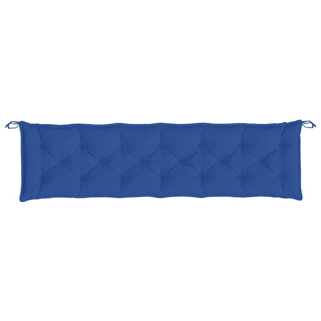 vidaXL Μαξιλάρια Πάγκου Κήπου 2 τεμ. Μπλε 200x50x7cm Ύφασμα Oxford