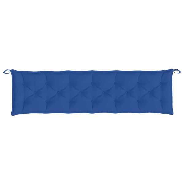 vidaXL Μαξιλάρια Πάγκου Κήπου 2 τεμ. Μπλε 200x50x7cm Ύφασμα Oxford
