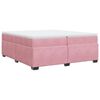 vidaXL &Kappa;&rho;&epsilon;&beta;ά&tau;&iota; Boxspring &mu;&epsilon; &Sigma;&tau;&rho;ώ&mu;&alpha; &Rho;&omicron;&zeta; 200x200 &epsilon;&kappa;. &Beta;&epsilon;&lambda;&omicron;ύ&delta;&iota;&nu;&omicron;