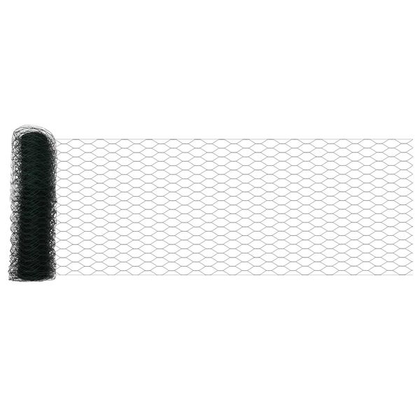 vidaXL Εξάγωνος Φράχτης Γκρίζος Πράσινο 2500 x 60 x 0.09 εκ