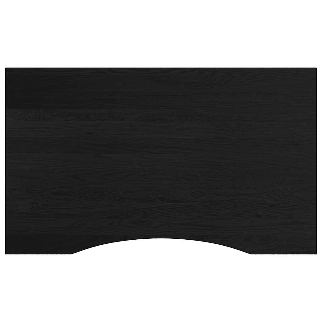 vidaXL πάγκος εργασίας σκούρο καφέ 100x60x(71,5-98) cm μασίφ ξύλο δρυς