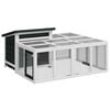 vidaXL &Kappa;&lambda;&omicron;&upsilon;&beta;ί &Kappa;&omicron;&upsilon;&nu;&epsilon;&lambda;&iota;ώ&nu; &Gamma;&kappa;&rho;&iota; 144 x 123 x 67,5 &epsilon;&kappa;. &Mu;&alpha;&sigma;ί&phi; &Xi;ύ&lambda;&omicron; &Pi;&epsilon;ύ&kappa;&omicron;&upsilon;