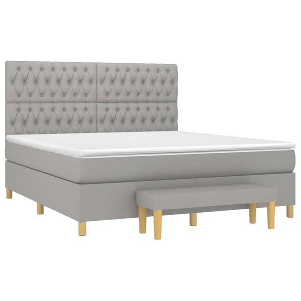 vidaXL &Kappa;&rho;&epsilon;&beta;ά&tau;&iota; Boxspring &mu;&epsilon; &Sigma;&tau;&rho;ώ&mu;&alpha; &Alpha;&nu;&omicron;&iota;&chi;&tau;ό &Gamma;&kappa;&rho;&iota; 180x200 &epsilon;&kappa;. &Upsilon;&phi;&alpha;&sigma;&mu;ά&tau;&iota;&nu;&omicron;