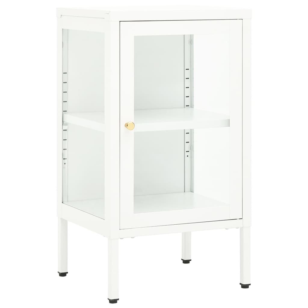 vidaXL Μπουφές 38 x 35 x 70 εκ. Μέταλλο και Γυαλί