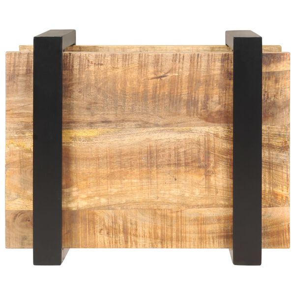 vidaXL Κομοδίνο 50 x 40 x 40 εκ. από Ακατέργαστο Ξύλο Μάνγκο