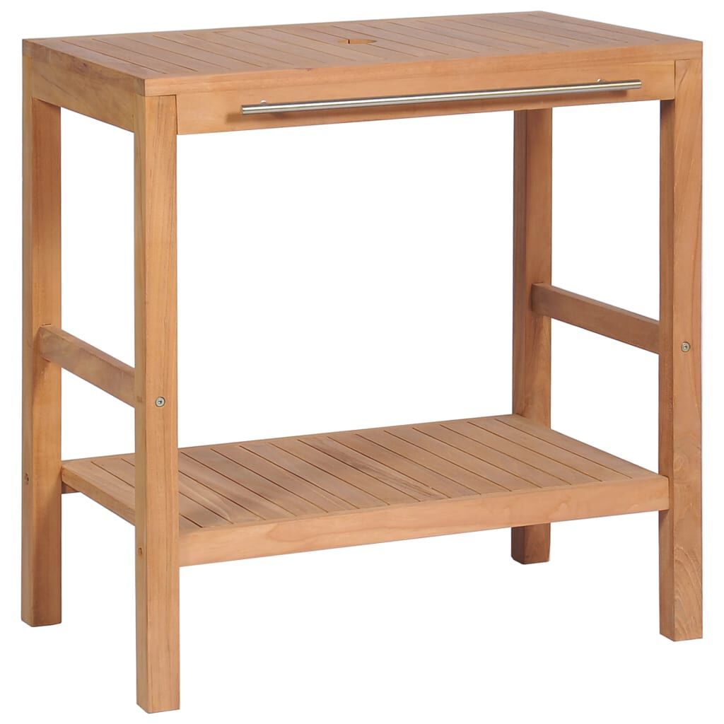 vidaXL Έπιπλο Μπάνιου 74 x 45 x 75 εκ. από Μασίφ Ξύλο Teak