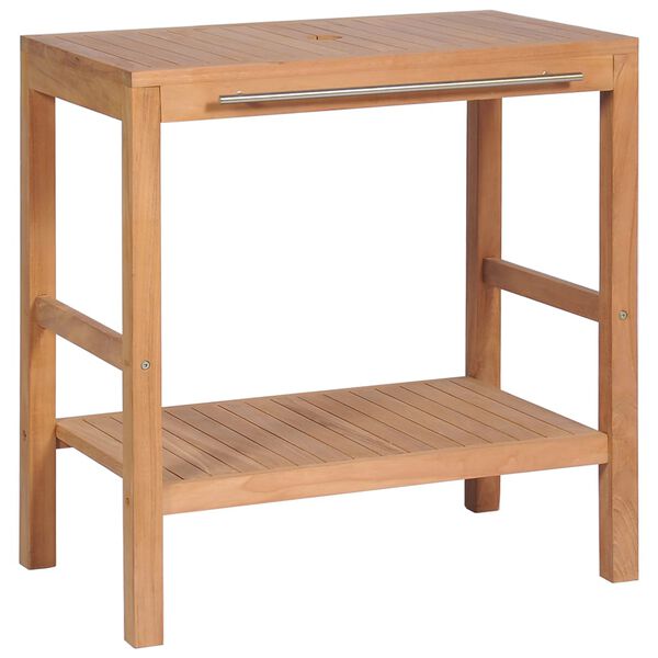 vidaXL Έπιπλο Μπάνιου 74 x 45 x 75 εκ. από Μασίφ Ξύλο Teak