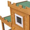 vidaXL Κλουβί Κουνελιών/Σπίτι Μικρών Ζώων Εξωτερικού Χώρου με 1 Σπίτι