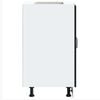 vidaXL Ντουλάπι βάσης νεροχύτη Kalmar Μαύρο 60x46x81,5 εκ. Επεξ. Ξύλο