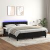 vidaXL &Kappa;&rho;&epsilon;&beta;ά&tau;&iota; Boxspring &mu;&epsilon; &Sigma;&tau;&rho;ώ&mu;&alpha; & LED &Mu;&alpha;ύ&rho;&omicron; 180x200 &epsilon;&kappa;. &Beta;&epsilon;&lambda;&omicron;ύ&delta;&iota;&nu;&omicron;