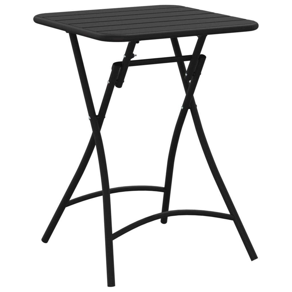 vidaXL Πτυσσόμενο Τραπέζι Κήπου - Ανθρακί - 55x55x73 εκ. - Ατσάλι