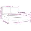 vidaXL &Kappa;&rho;&epsilon;&beta;ά&tau;&iota; Boxspring &mu;&epsilon; &Sigma;&tau;&rho;ώ&mu;&alpha; &Sigma;&kappa;&omicron;ύ&rho;&omicron; &Pi;&rho;ά&sigma;&iota;&nu;&omicron; 200x200&epsilon;&kappa;. &Beta;&epsilon;&lambda;&omicron;ύ&delta;&iota;&nu;&omicron;
