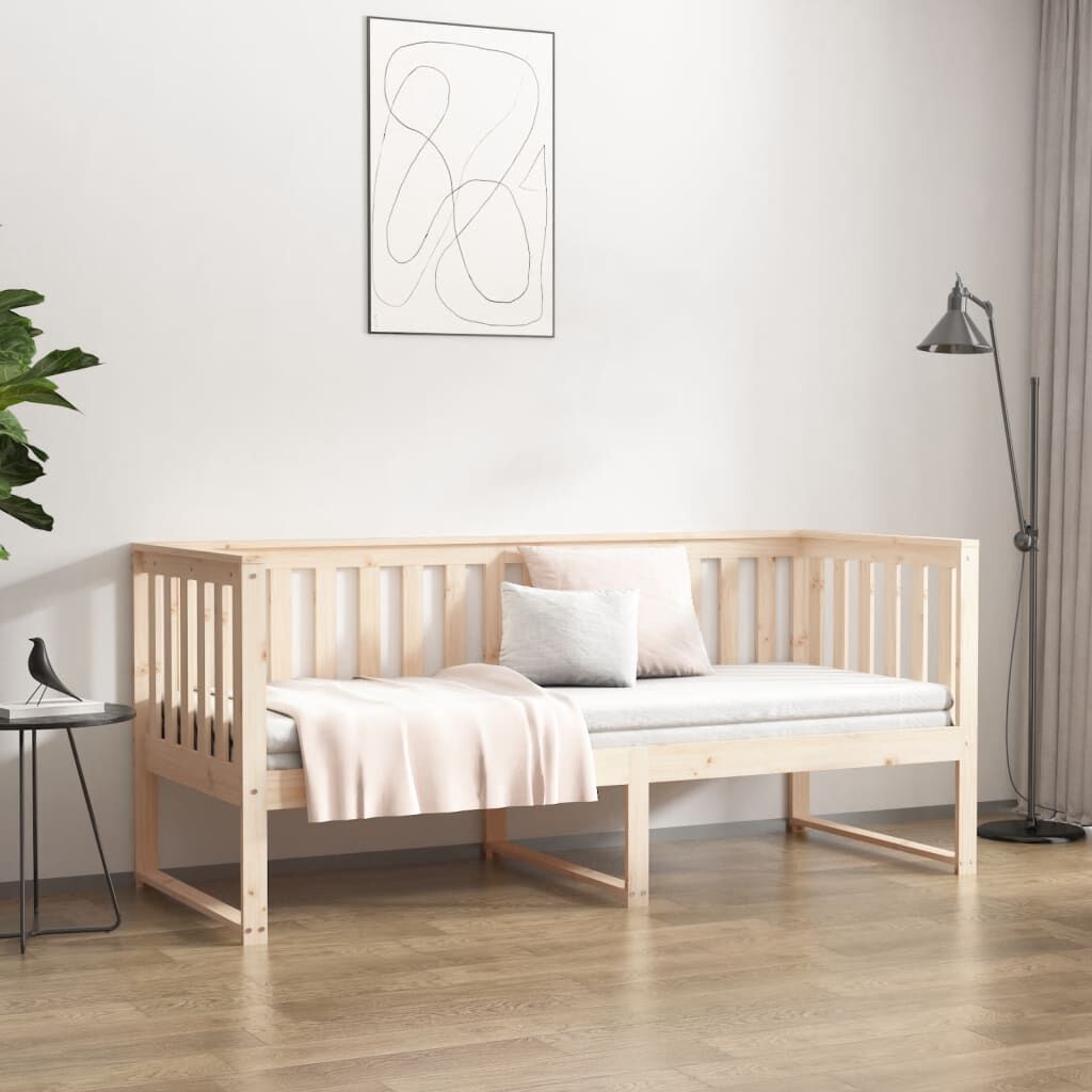 vidaXL Κρεβάτι ημέρας χωρίς στρώμα 75x190 cm Στερεό ξύλο πεύκο