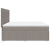 vidaXL &Kappa;&rho;&epsilon;&beta;ά&tau;&iota; Boxspring &mu;&epsilon; &Sigma;&tau;&rho;ώ&mu;&alpha; Taupe 180x200 &epsilon;&kappa;. &Upsilon;&phi;&alpha;&sigma;&mu;ά&tau;&iota;&nu;&omicron;