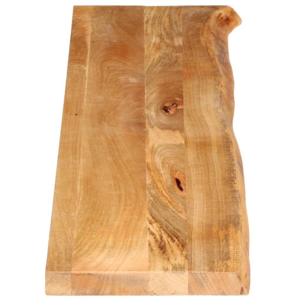 vidaXL Επιφάνεια Τραπεζιού 140x40x2,5 εκ. Live Edge Μασίφ Ξύλο Μάνγκο