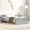 vidaXL Πλαίσιο Κρεβατιού Γκρι Sonoma 75x190 εκ Επεξ. Ξύλο Small Single