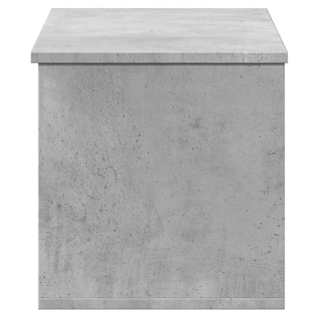 vidaXL Κουτί Αποθήκευσης Γκρι Σκυροδέματος 90x35x35 εκ. Επεξεργ. Ξύλο