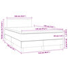 vidaXL &Kappa;&rho;&epsilon;&beta;ά&tau;&iota; Boxspring &mu;&epsilon; &Sigma;&tau;&rho;ώ&mu;&alpha; &Mu;&alpha;ύ&rho;&omicron; 120x190 &epsilon;&kappa;. &Beta;&epsilon;&lambda;&omicron;ύ&delta;&iota;&nu;&omicron;